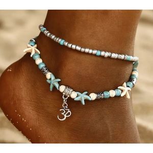 DOUBLE STRAND OHM ANKLET